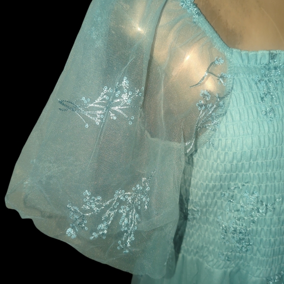 Baltic Born Cassandra tulle maxi dress XL sage - Picture 2 of 6
